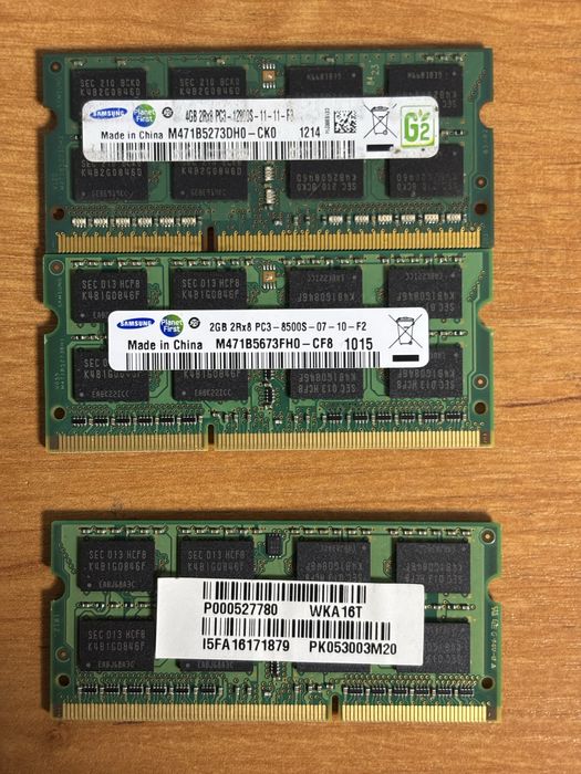 Оперативна память до ноутбука