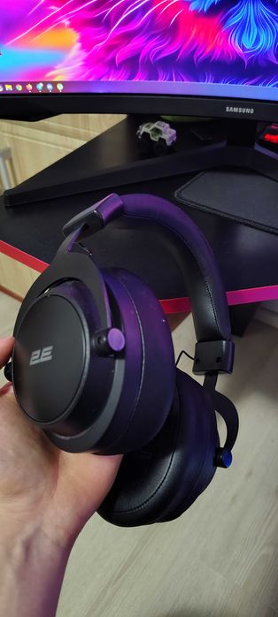 Навушники з мікрофоном 2E Gaming HG360 WL RGB Black