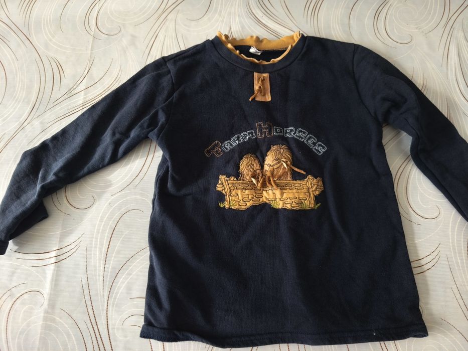 Bluza  z koniem z długim rękawem 134-140