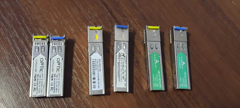 Модуль SFP 1310/1550. 100mb / 1,25Gb. 3km/ 20km, 40km