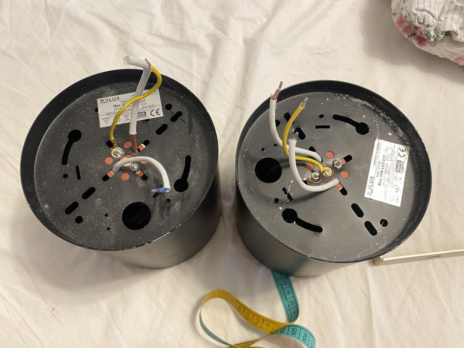 Lampy czarne sufitowe 3 szt