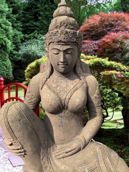 Rzeźba DEVI TARA Bogini- Kamień H150cm Japoński ogród , orientalny