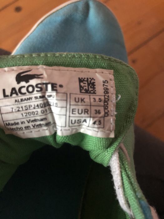 Trampki lacoste zielono niebieskie