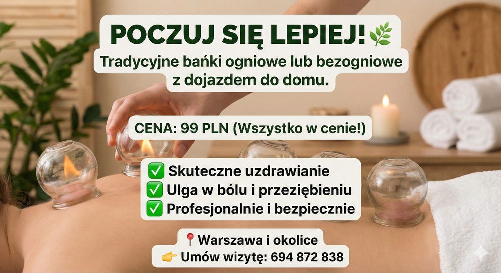 STAWIANIE BANIEK – WARSZAWA Naturalna pomoc w leczeniu i regeneracji