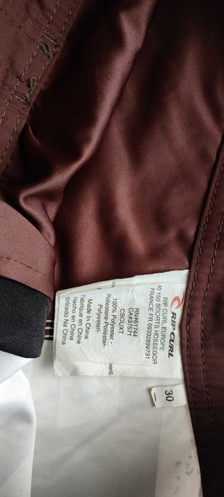 Calção de Banho Rip Curl tamanho 30 castanho / verde / branco novo