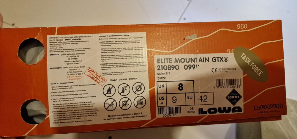 Lowa Elite mountain gtx 42