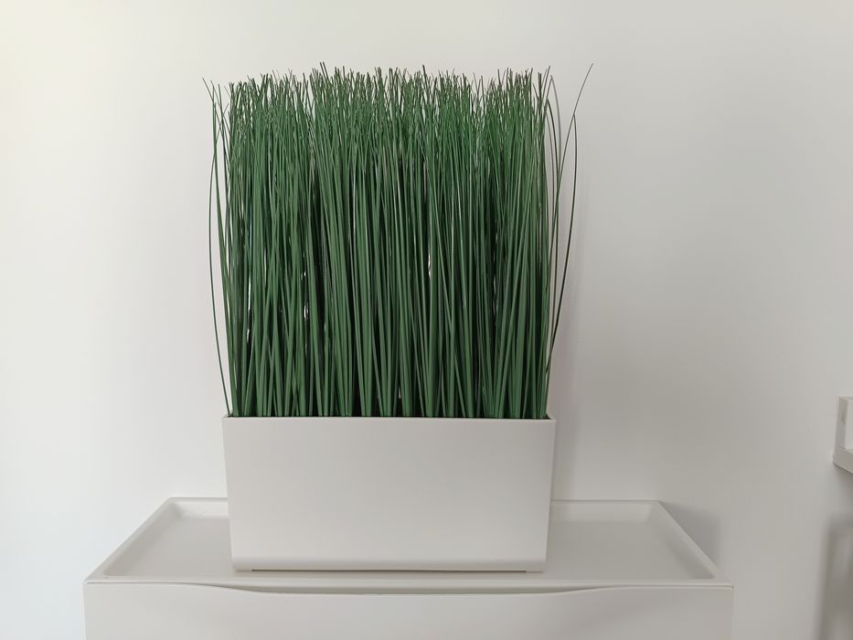 FEJKA IKEA, planta artificial em vaso, interior/exterior erva