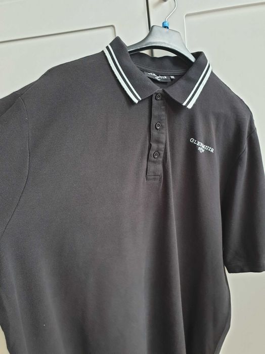 Czarna koszulka polo t-shirt 3XL Glenmuir