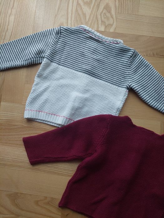 2 sztuki sweterki niemowlęce 74 H&M F&F