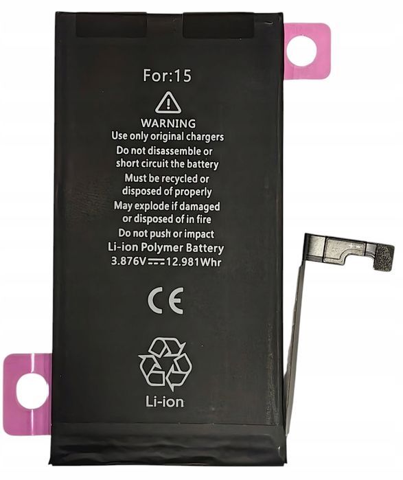 Nowa Bateria Z Ori Bms Do Iphone 15 Brak Komunikatu, Kondycja 100%
