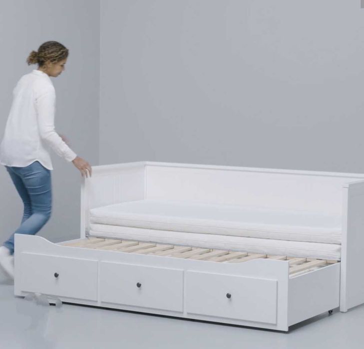 Cama Henmes IKEA IND/ DUPLA c/ 3 gavetões 80 x 200