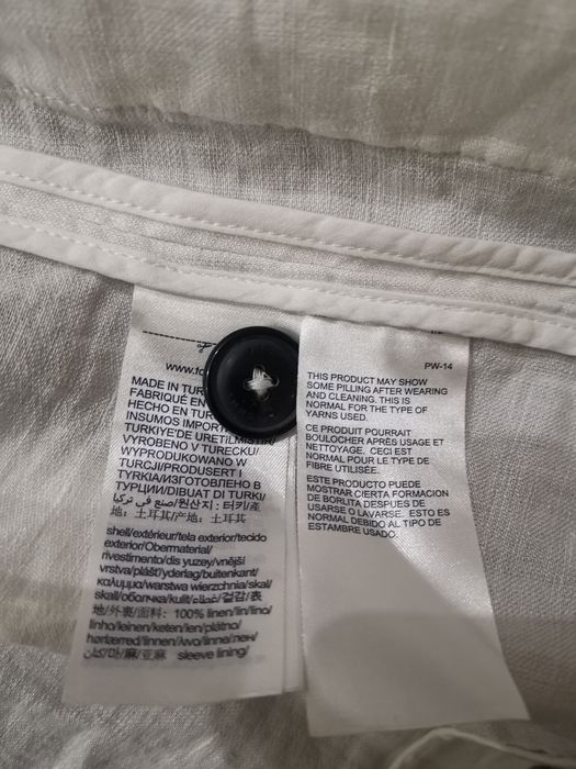 Piękna Lniana marynarka z kieszeniami Tommy Hilfiger