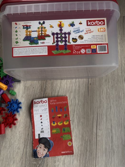 Klocki konstrukcyjne korbo 2 zestawy