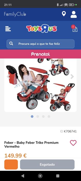 Triciclo Premium Feber