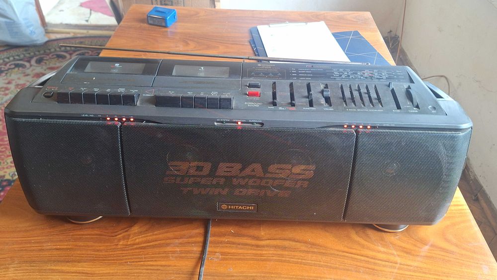 Magnetofon dwukasetowy Hitachi TRK 3D88E (PRL)