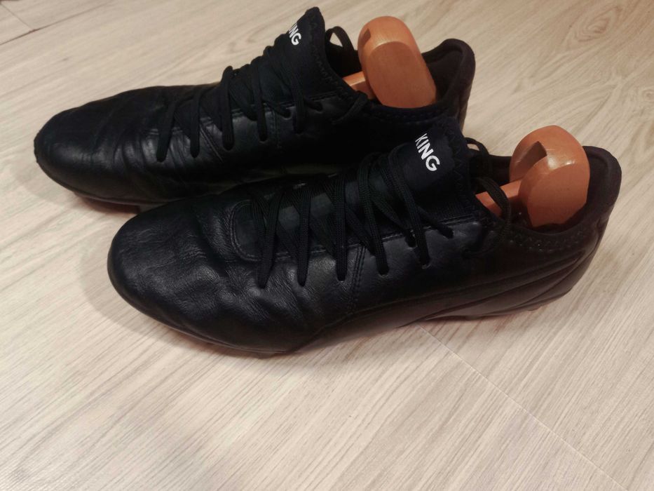 Чоловічі бутси Puma King Pro SG чорні натуральна шкіра для хлопця р 42
