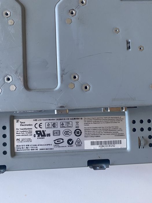 Monitor dotykowy elo Elo touch scren 19 1938l usb rs
