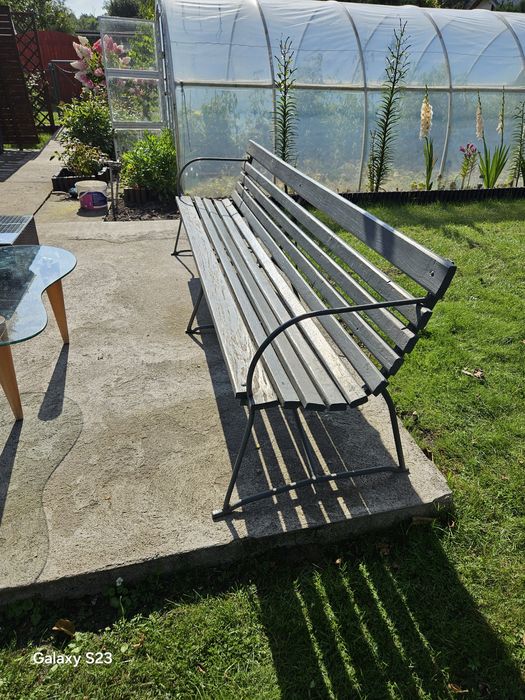 Ławka ogrodowa z PRL-U