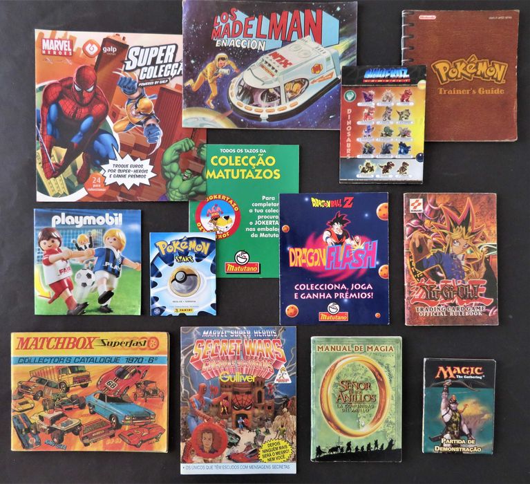 CATÁLOGOS, Encartes e informes publicitários (Jogos,Cartas,Tazos,etc.)