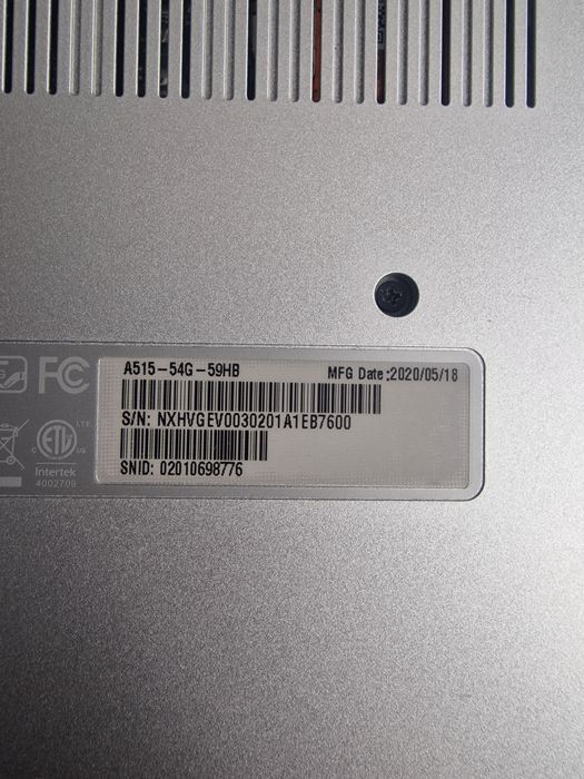 Продам ноутбук Acer a515-54G на запчастини