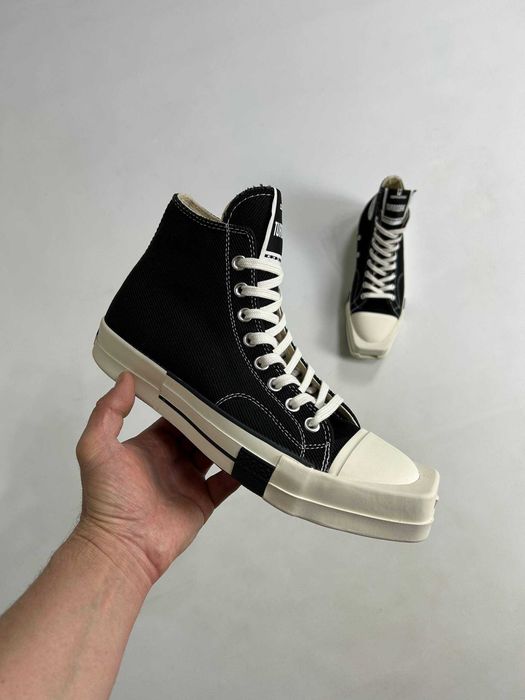 Converse x Rick Owens DRKSHDW TURBODRK black чорні кеди кеды кроссовки