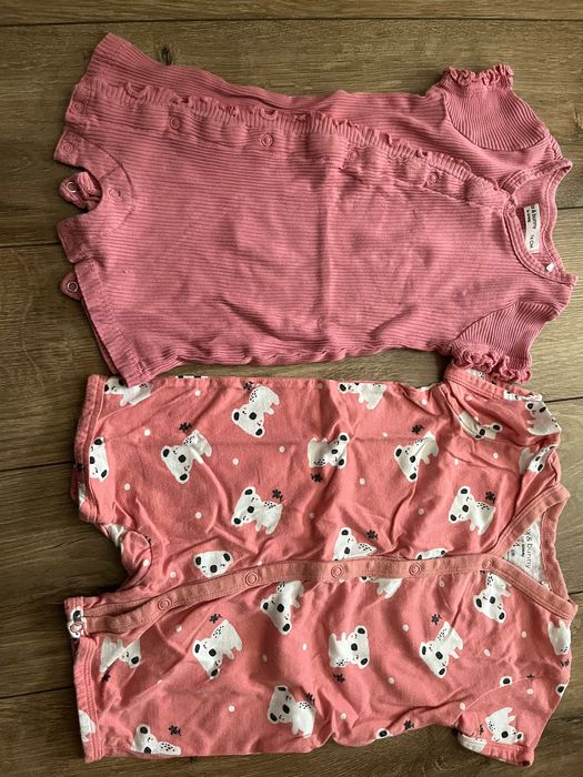 Zestaw rampersow na lato 74