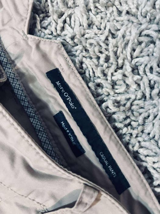 Marco Polo spodnie męskie s eleganckie brązowe