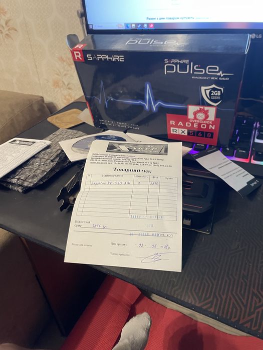 Відеокарта RX460 2gb як нова