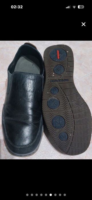 Sapatos Rockpor pretos em pele