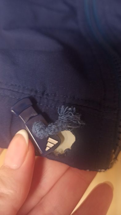 Granatowa markowa kurtka Adidas M/L