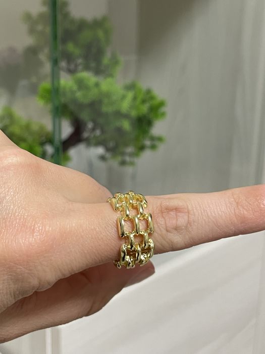 Сережки ланцюжки COS, золотисті