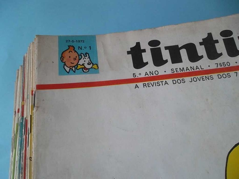 Revista semanal TINTIN - 5º Ano completo Nº 1 a 52