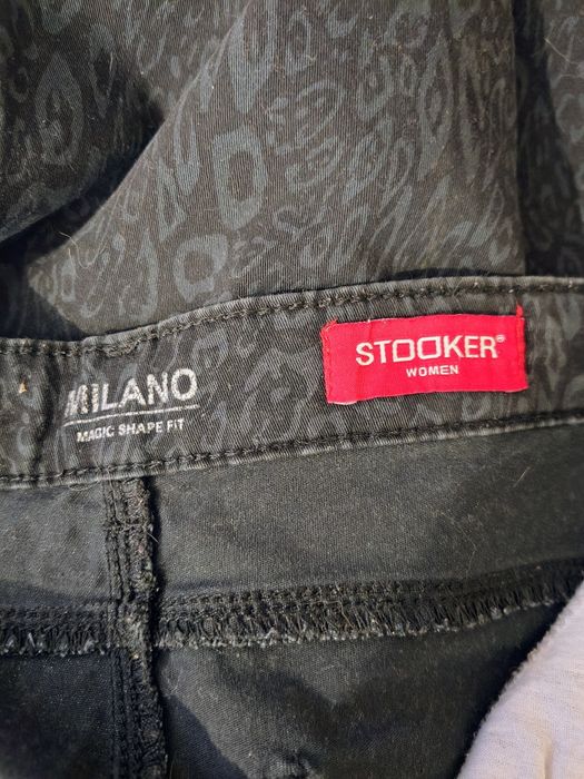 Spodnie jeansowe w panterkę r. 36