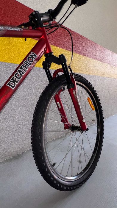 Bicicleta RockRider Montanha - Roda 26 - Vermelha e Branca