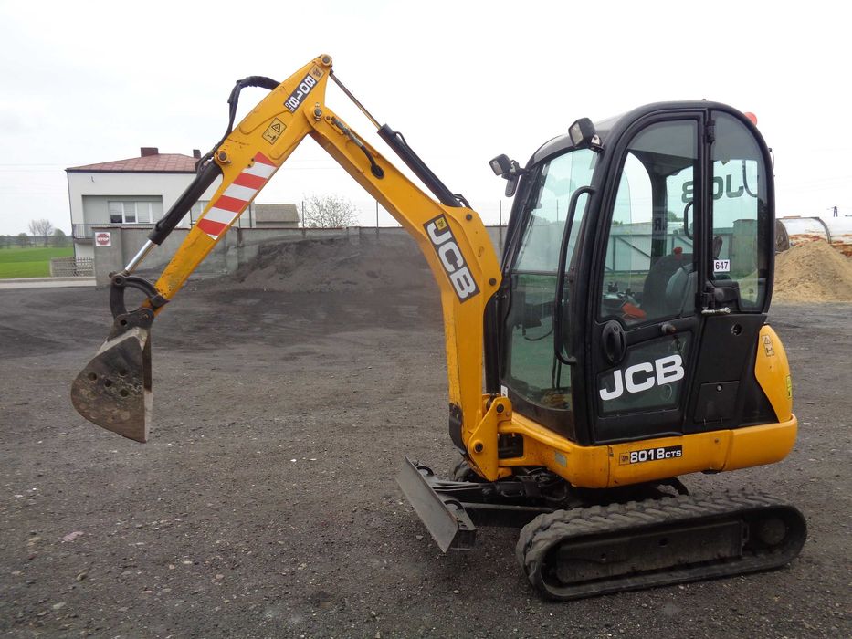 Koparka Minikoparka JCB 8018 łyżka 90cm + łyżka 30 cm