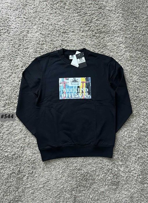 Черный Свитшот WEEKEND OFFENDER — Мужская Кофта Викенд Оффендр 1312