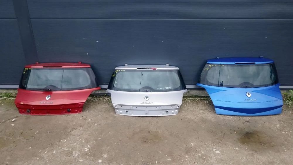 KLAPA MEGANE II 2 HATCHBACK ŻABA, KOLOR CZERONY, SREBRNY, NIEBIESKI,