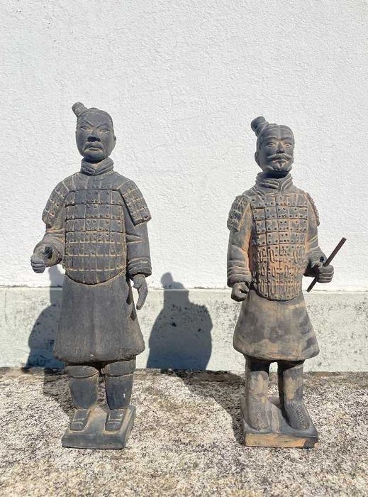 Guerreiros chineses em terracota