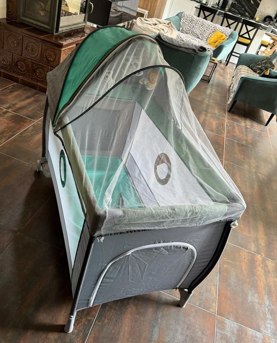 Łóżeczko turystyczne lionelo sven plus z siatką na owady