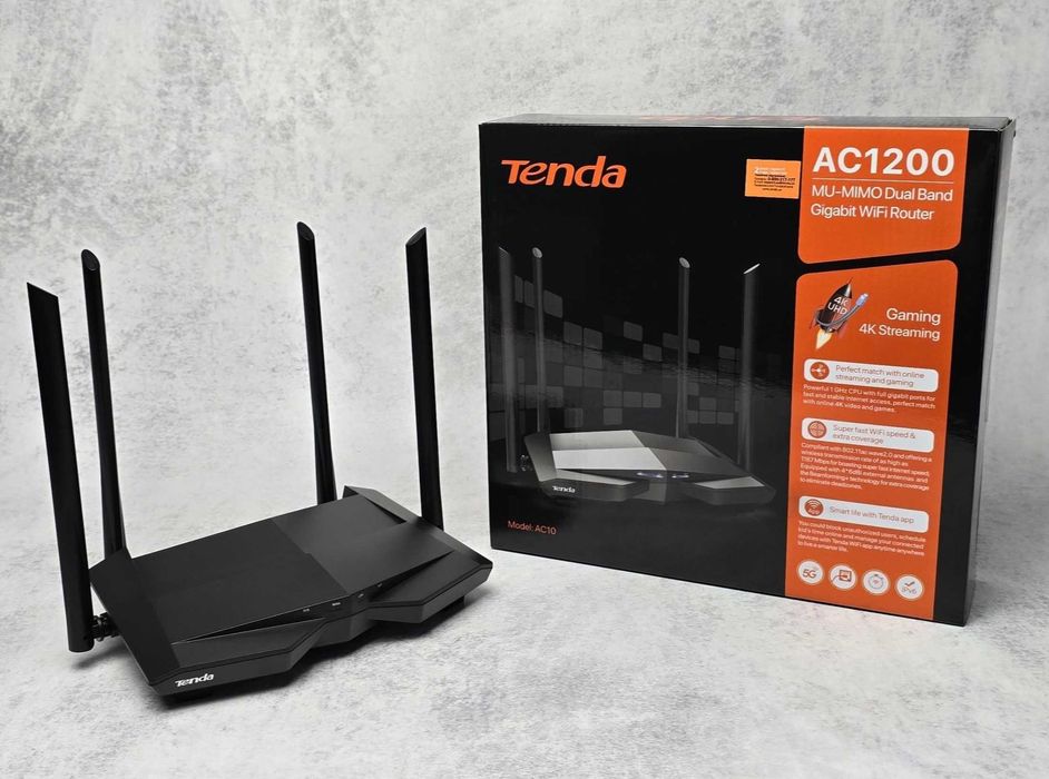 Роутер Tenda AC10 (AC1200) 4 антени NEW + Гарантія 12 міс