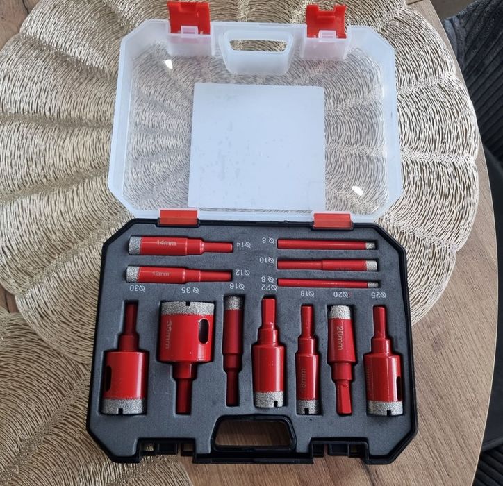 Zestaw otwornic diamentowych koronki diamentowe