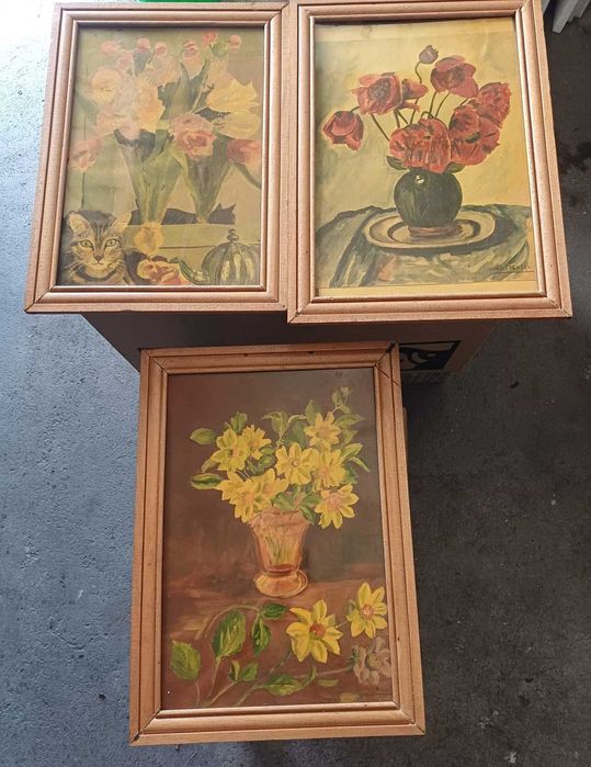 Três quadros antigos