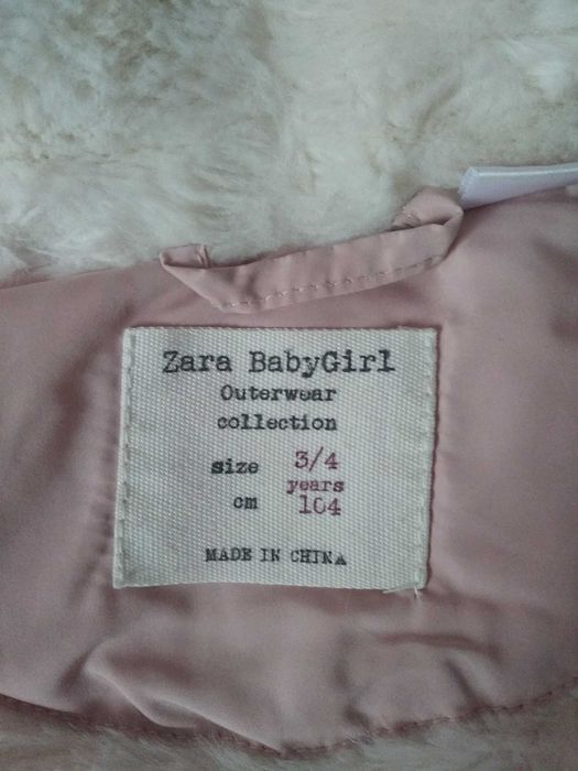 Пуховик для дівчинки Zara