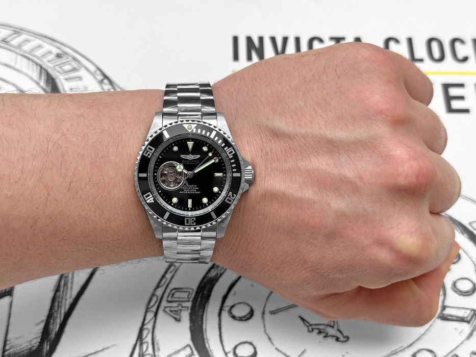 Годинник Invicta 20433 Pro Diver Automatic 40 мм. Open Heart. 200 MT.
