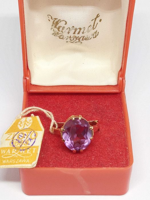 Lombardowski. Nieużywany pierścionek PRL Warmet 5.9g Wyjątkowy