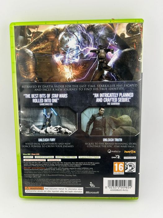 Star Wars The Force Unleashed 3xA Xbox nr 3649