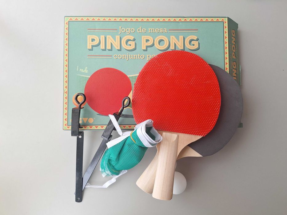 Jogo de Mesa Ping Pong - Conjunto Portátil
