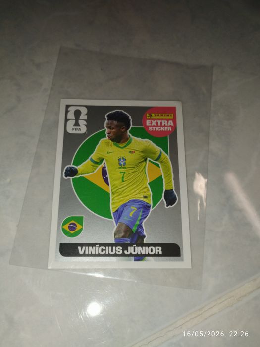 cromo raro Vinícius junior prata