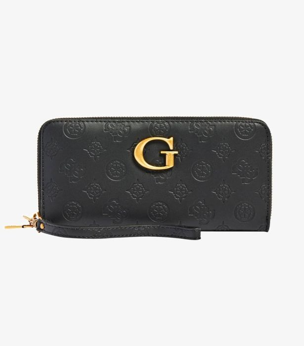 Portfel  Guess czarny logo