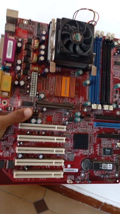 Kit de placa mãe ddr2 processador cooler